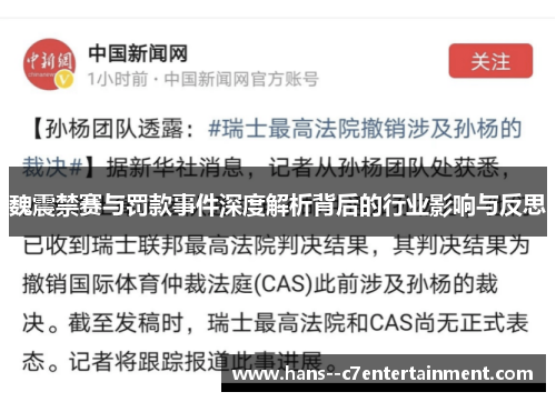 魏震禁赛与罚款事件深度解析背后的行业影响与反思